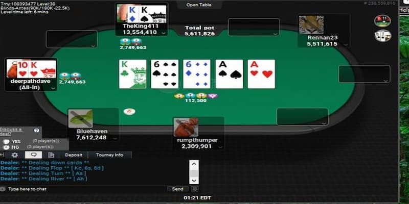 Các vòng cho trong game Poker tại b52