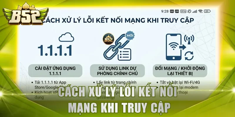 Cách xử lý lỗi kết nối mạng khi truy cập